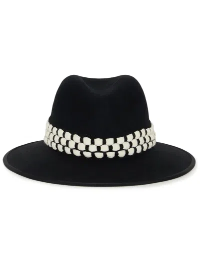 D'estree Christopher Ribbon-band Fedora In Black