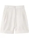 D'estree Daniel Jacquard Shorts In Neutrals