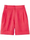 D'estree Daniel Wide-leg Shorts In Pink