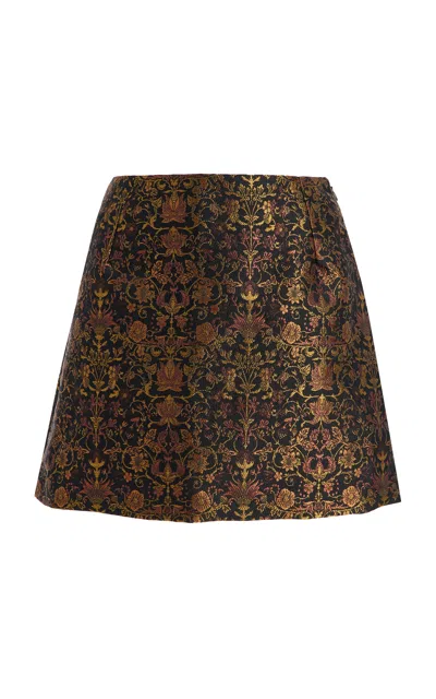 D'estree Destree Exclusive Meava Garden Jacquard Mini Skirt In Multi
