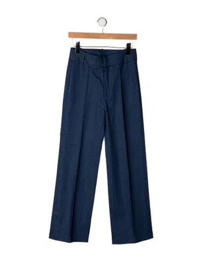Pre-owned D'estree High-rise Wide Leg Jeans In Blue