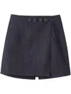 D'estree Jean Denim Miniskirt In Blue