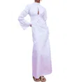 D'estree Keith Poplin Dress In White In White