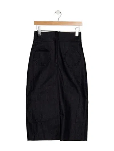 Pre-owned D'estree Knee-length Skirt In Blue