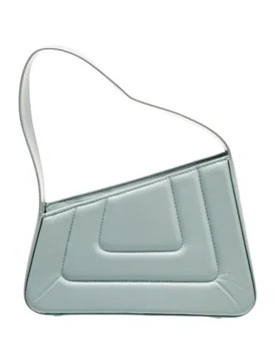 Pre-owned D'estree Leather Top Handle Bag In Blue