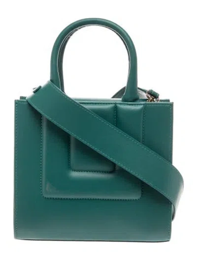 Pre-owned D'estree Leather Top Handle Bag In Blue