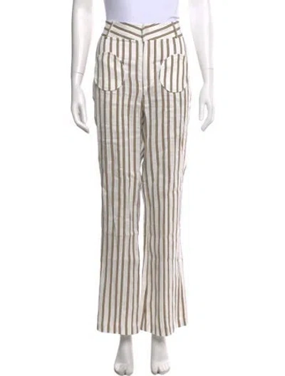 Pre-owned D'estree Linen Wide Leg Pants W/ Tags In Multi