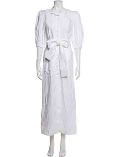 Pre-owned D'estree Long Dress In White