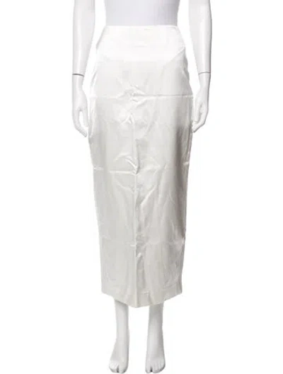 Pre-owned D'estree Long Skirt W/ Tags In White
