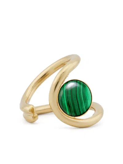 D'estree Louise Inset-gemstone Ring In Green