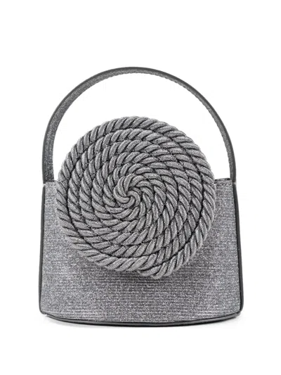 D'estree Mini Gunther Sparkles Tote Bag In Silver