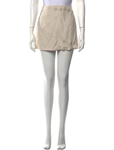 Pre-owned D'estree Mini Shorts W/ Tags In Neutral