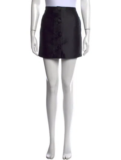 Pre-owned D'estree Mini Skirt In Black