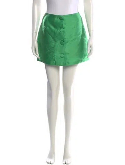 Pre-owned D'estree Mini Skirt In Green