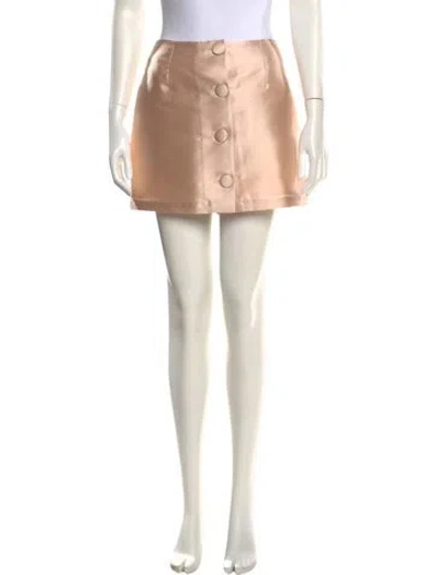 Pre-owned D'estree Mini Skirt In Pink