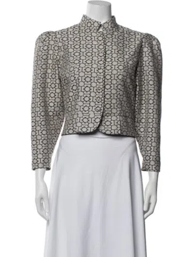Pre-owned D'estree Patterned Blazer In Multicolor