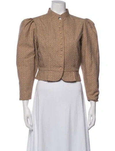 Pre-owned D'estree Patterned Blazer In Neutrals