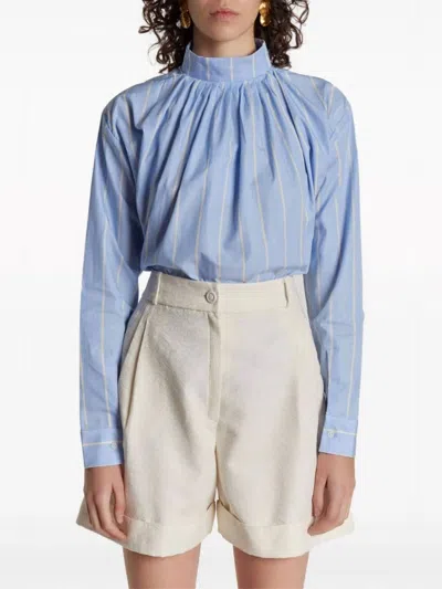 D'estree Robert Shirt In Yellow/blue In Multi