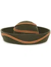 D'estree Sigmar Ribbon-band Fedora In Green