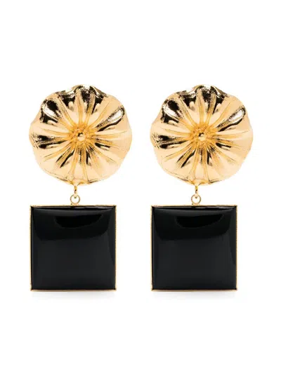 D'estree Destree Sonia Daisy Square M Black Tu Accessories