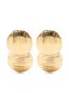 D'estree Sonia Double Geometric Earrings In Gold