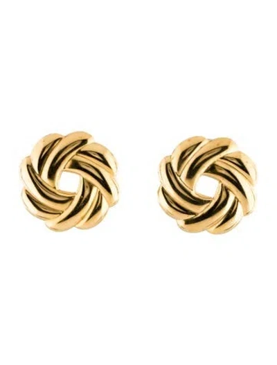 Pre-owned D'estree Sonia Flower Drop Earrings In Multi