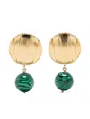 D'estree Destree Sonia Geometric Pearl Dark Green Tu Accessories In Green