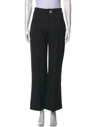 Pre-owned D'estree Straight Leg Pants In Black
