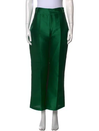 Pre-owned D'estree Straight Leg Pants In Green