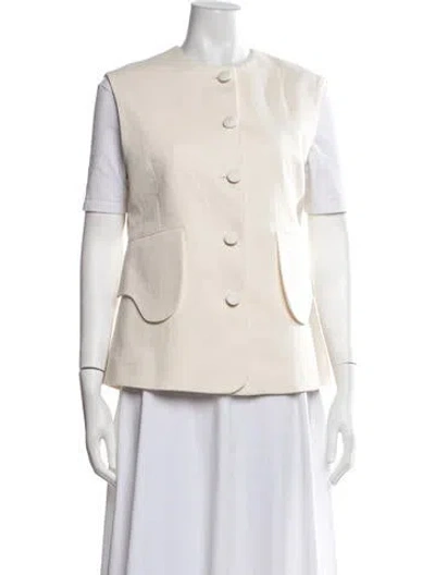 Pre-owned D'estree Vest In Neutrals