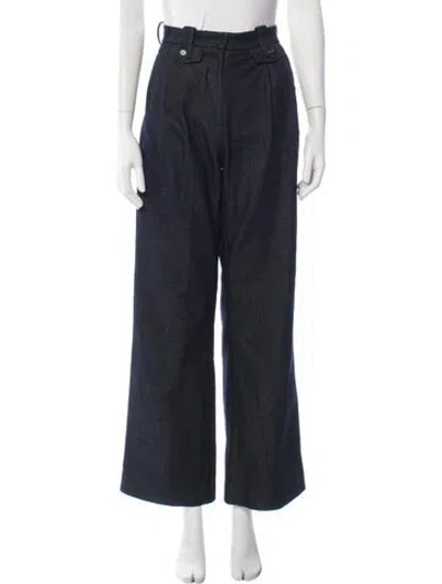 Pre-owned D'estree Wide Leg Pants In Black