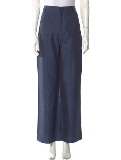 Pre-owned D'estree Wide Leg Pants In Blue