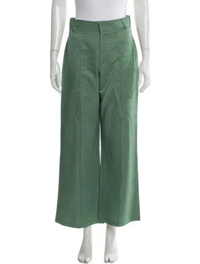 Pre-owned D'estree Wide Leg Pants In Green