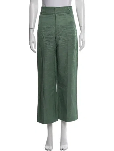 Pre-owned D'estree Wide Leg Pants In Green