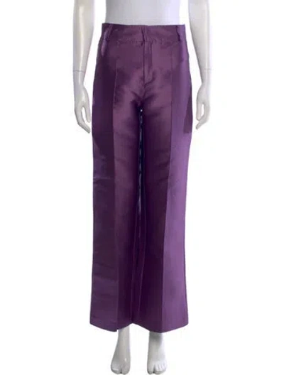 Pre-owned D'estree Wide Leg Pants In Purple