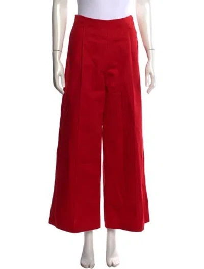 Pre-owned D'estree Wide Leg Pants In Red