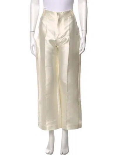 Pre-owned D'estree Wide Leg Pants W/ Tags In Neutrals