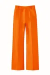 D'estree Yoshi Pressed-crease Trousers In Orange