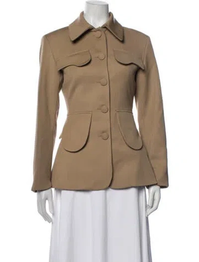 Pre-owned D'estree Wool Blazer In Neutrals