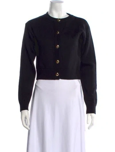 Pre-owned D'estree Wool Crew Neck Sweater In Black