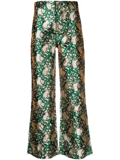 D'estree Jacquard-hose Mit Geradem Bein In Neutrals