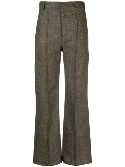 D'estree Hose Mit Geradem Bein In Green