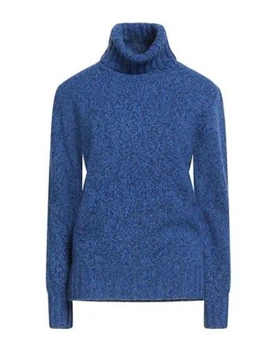 Details Woman Turtleneck Blue Size S Wool