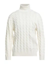 Detwelve Man Turtleneck Ivory Size 44 Wool, Cashmere