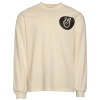Deuce Mens  Circle Long Sleeve T-shirt In Cream/black