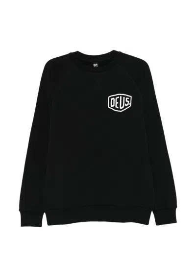 Deus Crew Neck Sweatshirt With Logo In Black