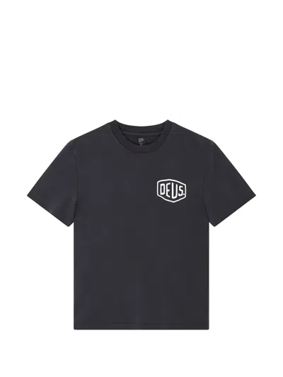 Deus Ex Machina Shield Logo-print T-shirt In 블랙