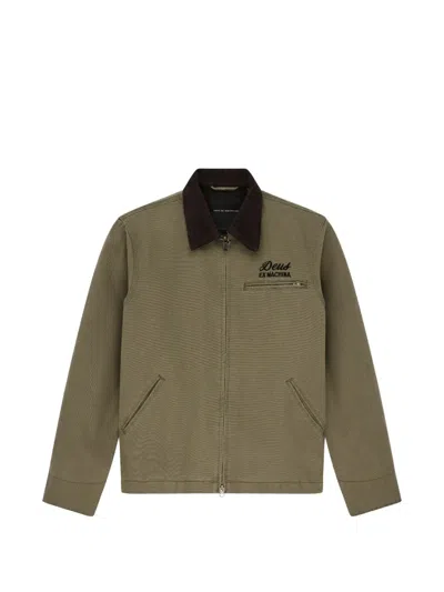 Deus Ex Machina Address Workwear Jacket In Green