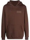 Deus Ex Machina Barret Logo-print Hoodie In Brown