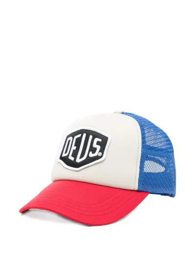 Deus Ex Machina Baylands Logo-detail Baseball Cap In Blue